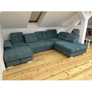 Vip multirelax u-alakú kanapé 2 ágyneműtartós