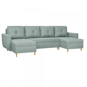 Dorel u alakú mentol színű kanapé