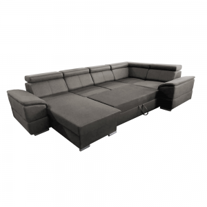 Segoria sötétszürke u alakú kanapé